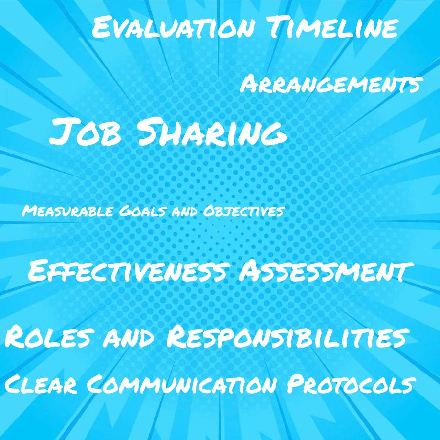 how can job sharing arrangements be evaluated and improved over time
