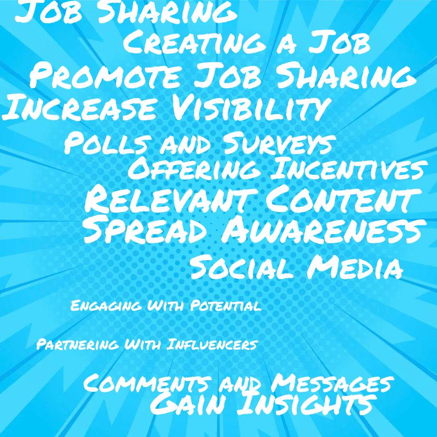how can you leverage social media to promote job sharing opportunities