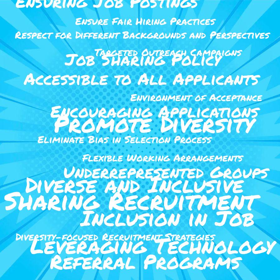 how can you promote diversity and inclusion in job sharing recruitment
