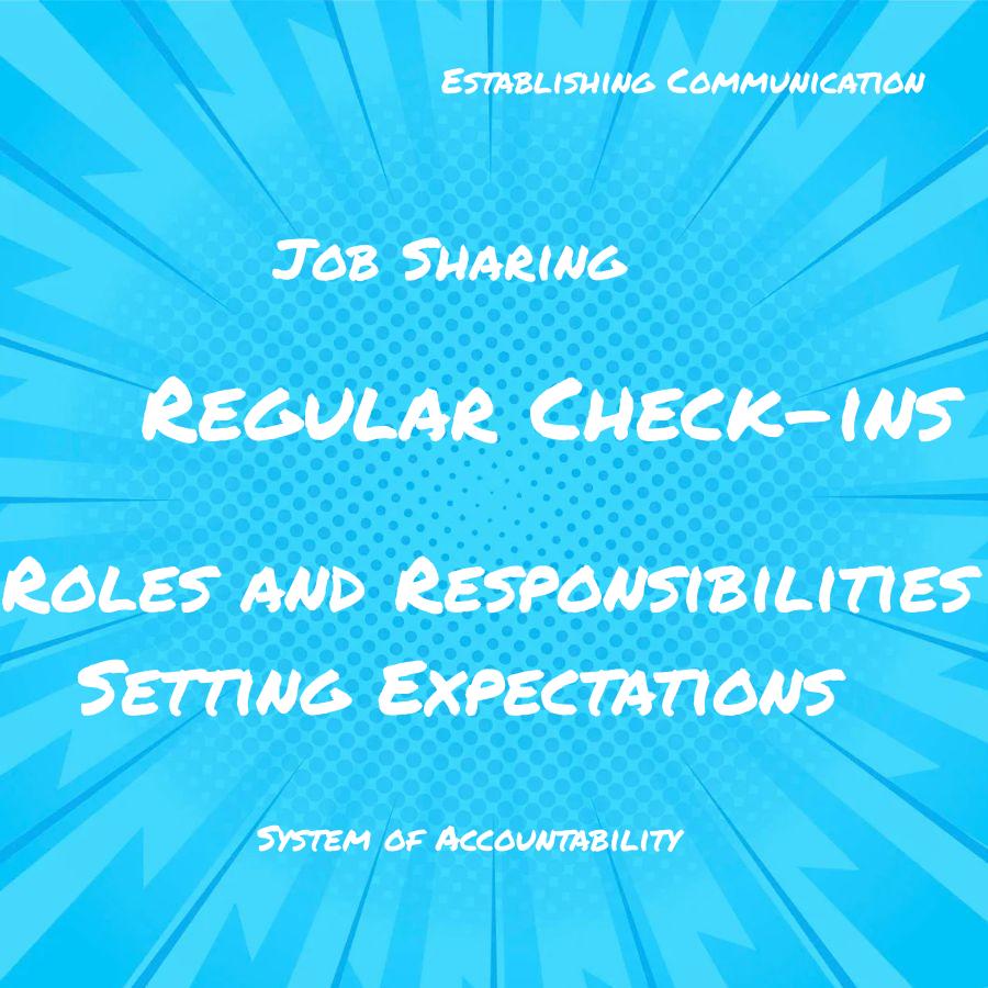 how do job sharing partners establish clear roles and responsibilities