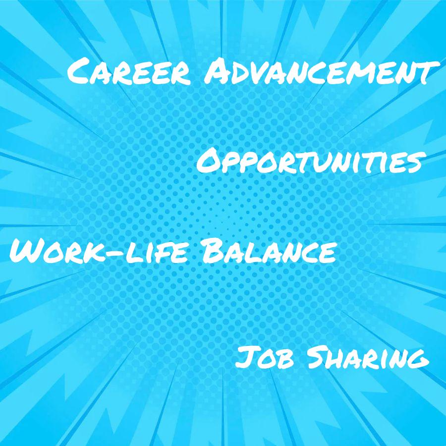 how does job sharing affect career advancement opportunities