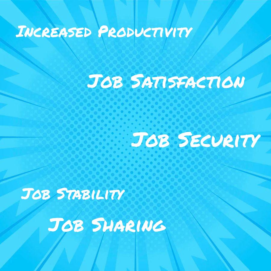 how does job sharing affect job security and stability