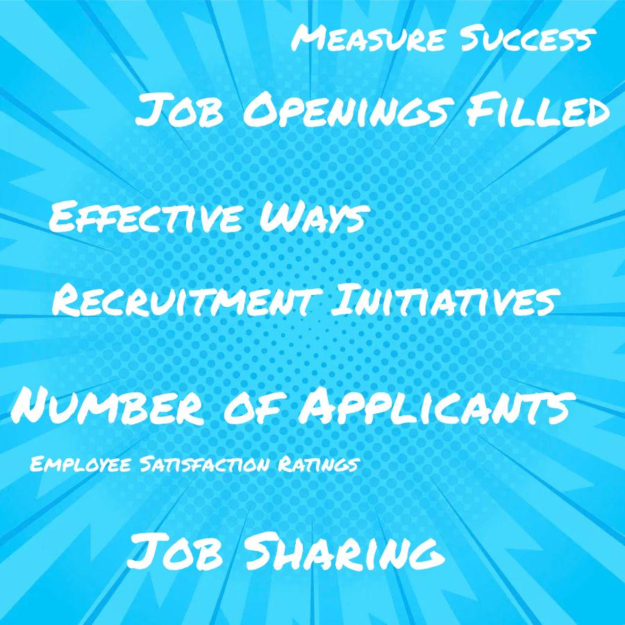 what are the most effective ways to measure the success of job sharing recruitment initiatives